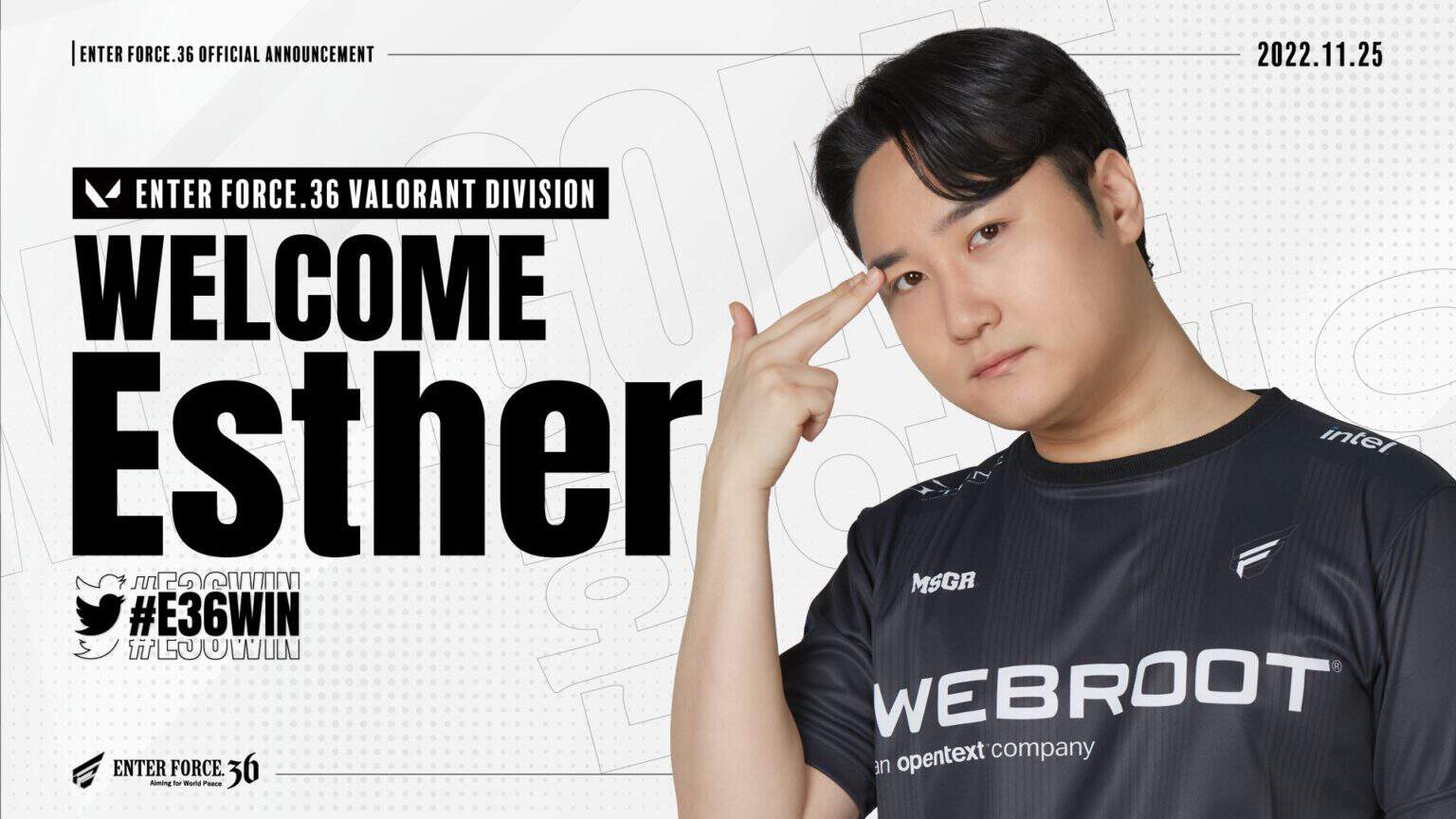 Enterforce 36 R6 Roster 「ENTER FORCE.36」に元PUBGプロのEstherが加入、PUBG世界大会で優勝を経験 | Valorant News Japan