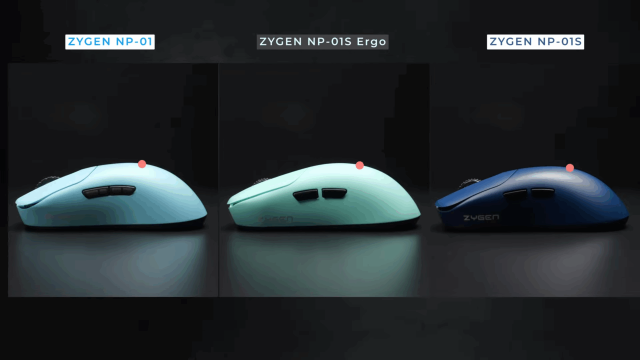 マウス・トラックボール vaxee NP-01S Ergo Rear Hump Ergo? - VAXEE ZYGEN NP-01S Ergo Wireless Gaming