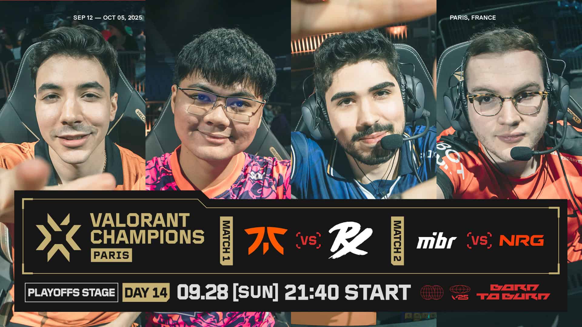 VALORANT Champions Paris」プレイオフ – FNATICがPaper Rexに2-1で