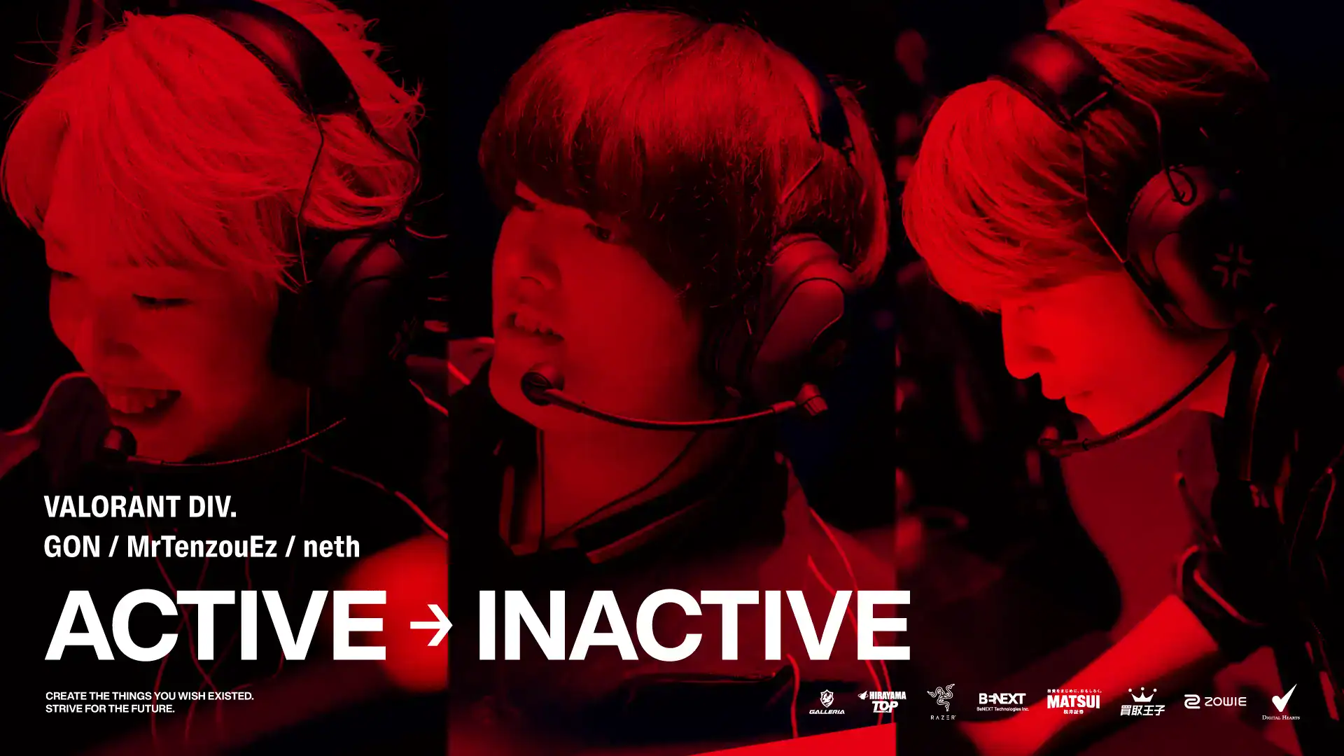 FENNEL」がGON / MrTenzouEz / nethのロスター離脱を発表、Aace / Hals