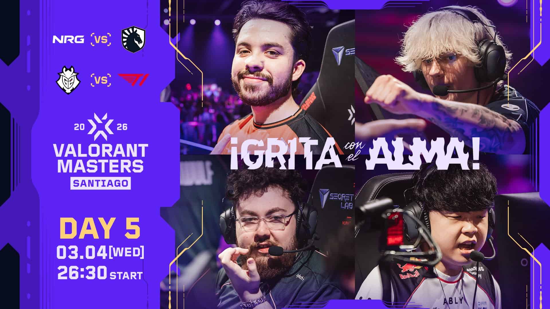 VALORANT Masters Santiago 2026」Day5 – NRGがTeam Liquidに2-0で勝利