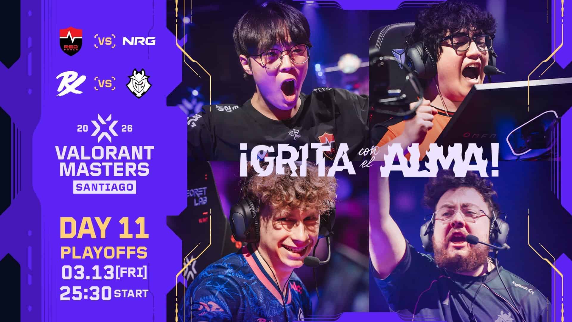 VALORANT Masters Santiago 2026」Day11 – NS RedForceがNRGに2-0で