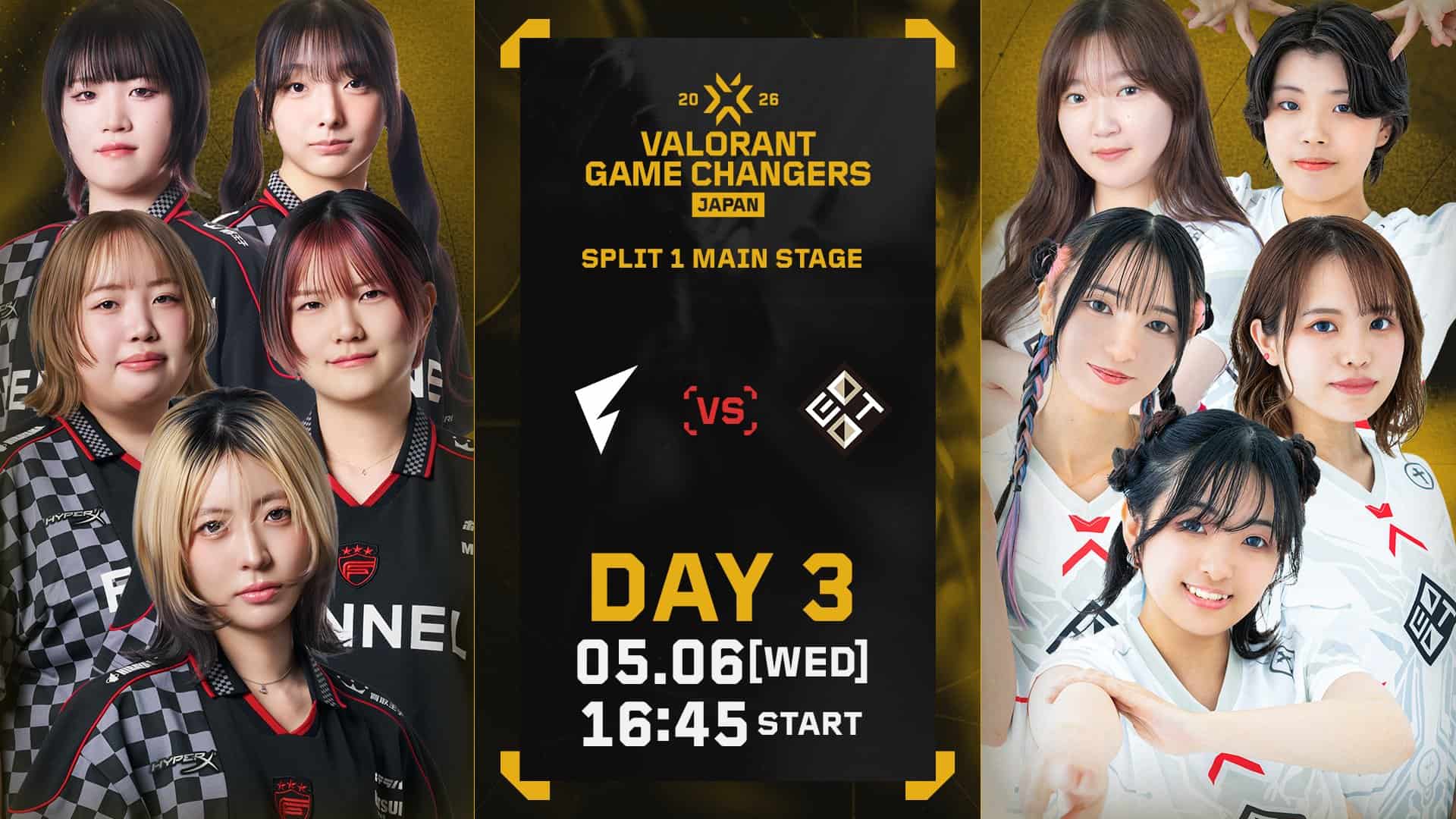 VALORANT Game Changers Japan 2026 Split 1」FENNEL HOTELAVAが1