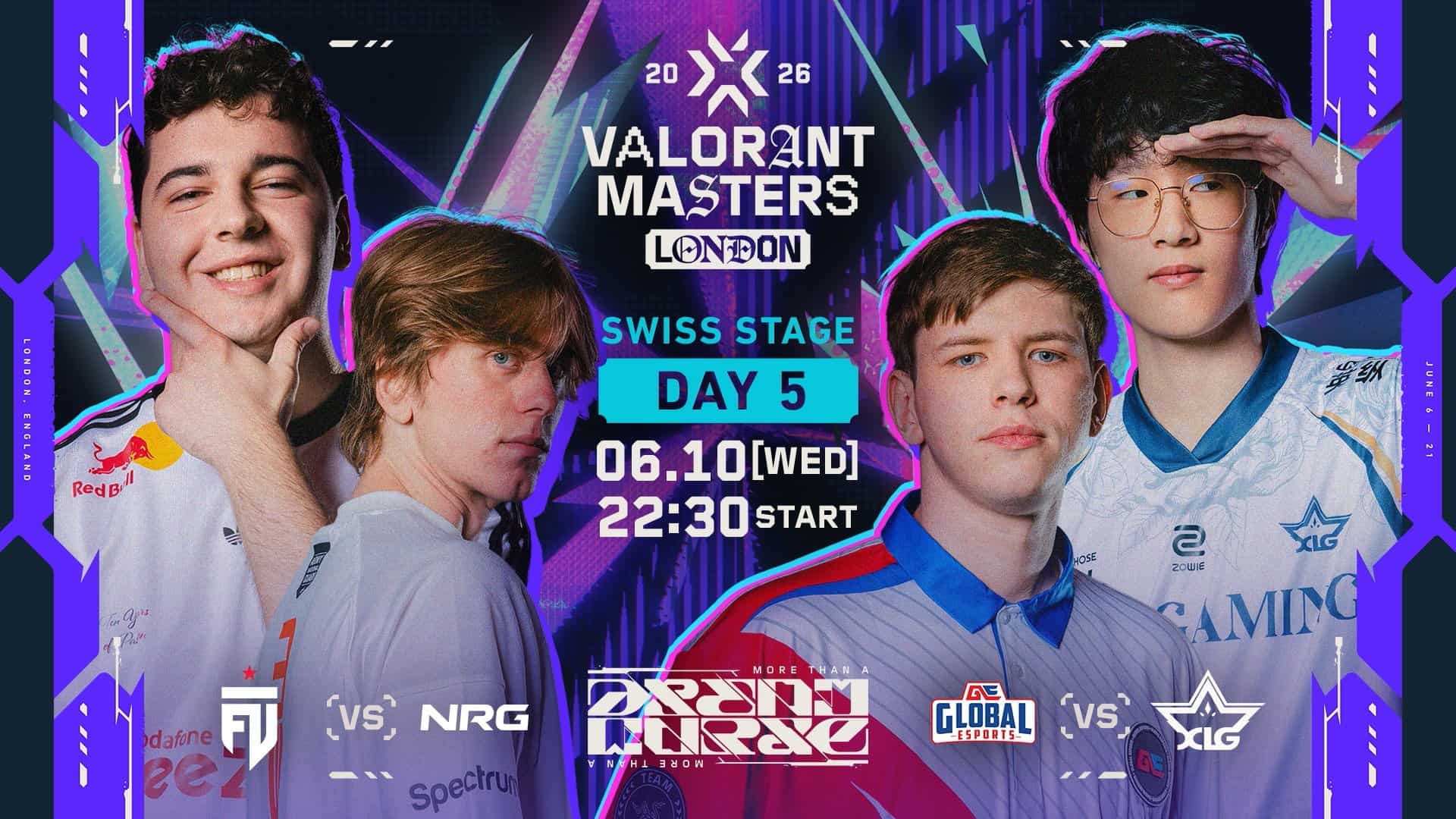 VALORANT Masters London 2026」Day5 – FUT EsportsがNRGに、Xi Lai