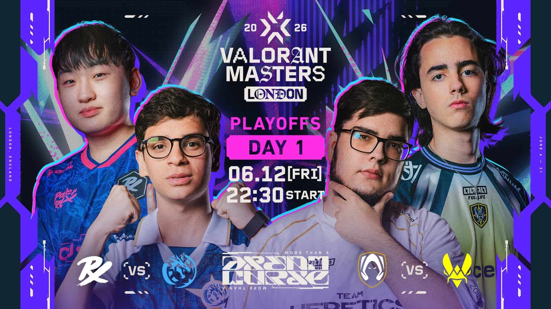 VALORANT Masters London 2026」Playoffs Day1 – Paper RexがLEVIATAN