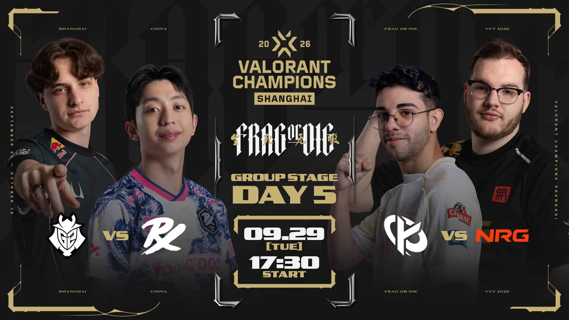 VALORANT Champions 2026」グループステージ Day5 – Paper RexがG2